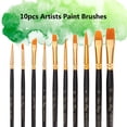 thumbnail image 4 of 10 pinceles de pintura para artistas, pelo de nailon, mango de madera, pincel profesional, regalo pa Tomshoo  Cepillo de pintura, 4 of 7