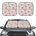 thumbnail image 2 of Xecao Cloud Sloth for Foldable Car Sun Shades (2-Pack) offer sun protection with an easy-fold design for convenient windshield shading., 2 of 7
