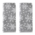 thumbnail image 1 of Juego de toallas de mano SKL Home Winter/Christmas Scattered Snowflakes Grey, 1 of 7