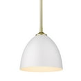 thumbnail image 1 of Golden Lighting 6956-S OG-WHT Zoey Small Pendant in Olympic Gold with Matte White Shade, 1 of 3