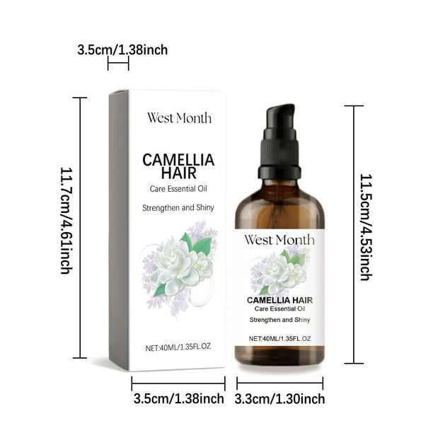 Aceite esencial de camelia para el cabello, todo tipo de cabello, 40 ml, aceites para el cuidado