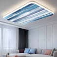 thumbnail image 2 of Fluorescent Light Covers 2 Pack 4x2 ft Blue Ripple Ceiling Light Covers Watercolor Art Light Filters for Classroom, Office & Home, Drop Ceiling Light Covers, 2 of 8