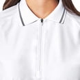 thumbnail image 2 of Mondetta Women's Active 1/4-Zip Short Sleeve Mesh Polo Shirt (US, Alpha, Medium, Regular, Regular, White), 2 of 3
