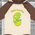 thumbnail image 4 of Inktastic Little Brother Dinosaur Boys Long Sleeve Baby Bodysuit, 4 of 5