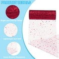 thumbnail image 3 of Uxcell Tulle Fabric Rolls, Fabric Spool Tulle Sparkling Ribbon Netting Sequin for DIY Tutu Skirts Crafts Wedding Burgundy, 3 of 6