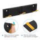 thumbnail image 4 of Soporte de abrigo montado en la pared de 6.7 pulgadas de Uxcell, estante flotante con 3 ganchos retráctiles, estante flotante impermeable (negro y dorado), 4 of 6