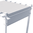 thumbnail image 5 of Vita 120"L x 120"W x 108"H Vinyl Malibu Canopy Pergola, White, VA42057, 5 of 9