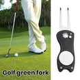 GoldHub Golf Green Fork with Suction Function Compact Size