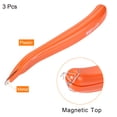 thumbnail image 3 of Unique Bargains Magnetic Staplers Puller Office Home Staple Remover Tools, Orange 3 Pack, 3 of 5