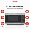 thumbnail image 2 of SHARP SMC1162KSC Carousel® Four à Micro-Ondes de Comptoir en Acier Inoxydable, 1,1 Pi3, Cuisson et Décongélation Automatiques, Parfait pour les Petites Cuisines, les Dortoirs, les Bureaux, 2 of 10