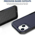 thumbnail image 5 of for iPhone 14 / iPhone 13 Case: Dual Layer Protective Heavy Duty Cell Phone Case Shockproof Rugged Bumper Tough with Screen Protector - 16FT Military Grade Drop Tested for iPhone 14 / iPhone 13, Blue, 5 of 16