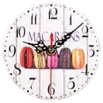 thumbnail image 3 of YUMILI Reloj de Pared de Madera, decoración de Reloj de Pared de Madera, 1 Pieza, Estilo artístico Europeo, Reloj de Pared Antiguo Redondo de Madera para el hogar y la Oficina, decoración Nueva(33), 3 of 3