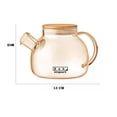 thumbnail image 4 of Jarra Tetera Infusora Vidrio Filtro Bambú 1100 Ml Para Fuego Genérica Tetera de borosilicato, 4 of 5