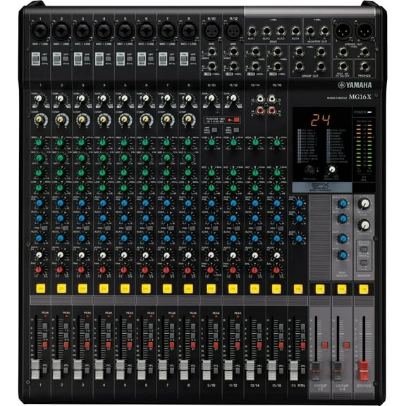Yamaha MG16X CV 16 CHANNEL MIXER WITH SPX EFFECTS