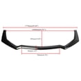 thumbnail image 3 of 3 Pieces Front Bumper Lip For Ford Mustang GT / Ecoboost 2018-2020 Body Kit Spoiler Front Spoiler Lip Air Dam Chin Splitter Lower Protector Gloss Black, 3 of 8