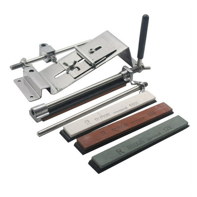 Professional Blades Cutter Sharpener Steel Chef Sharpener Kitchen Sharpening System Fix-angle 4 Whetstone, Size: 15.8
