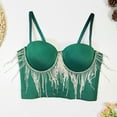 thumbnail image 3 of T Shirt Bra Women Full-Coverage Bra Feature V-Neck No Underwire Bra Style W-1210 Green S, 3 of 6