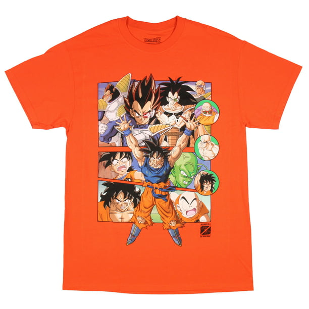 Seven Times Six Dragon Ball Z Men S Group 30th Anniversary T Shirt Large Walmart Com Walmart Com