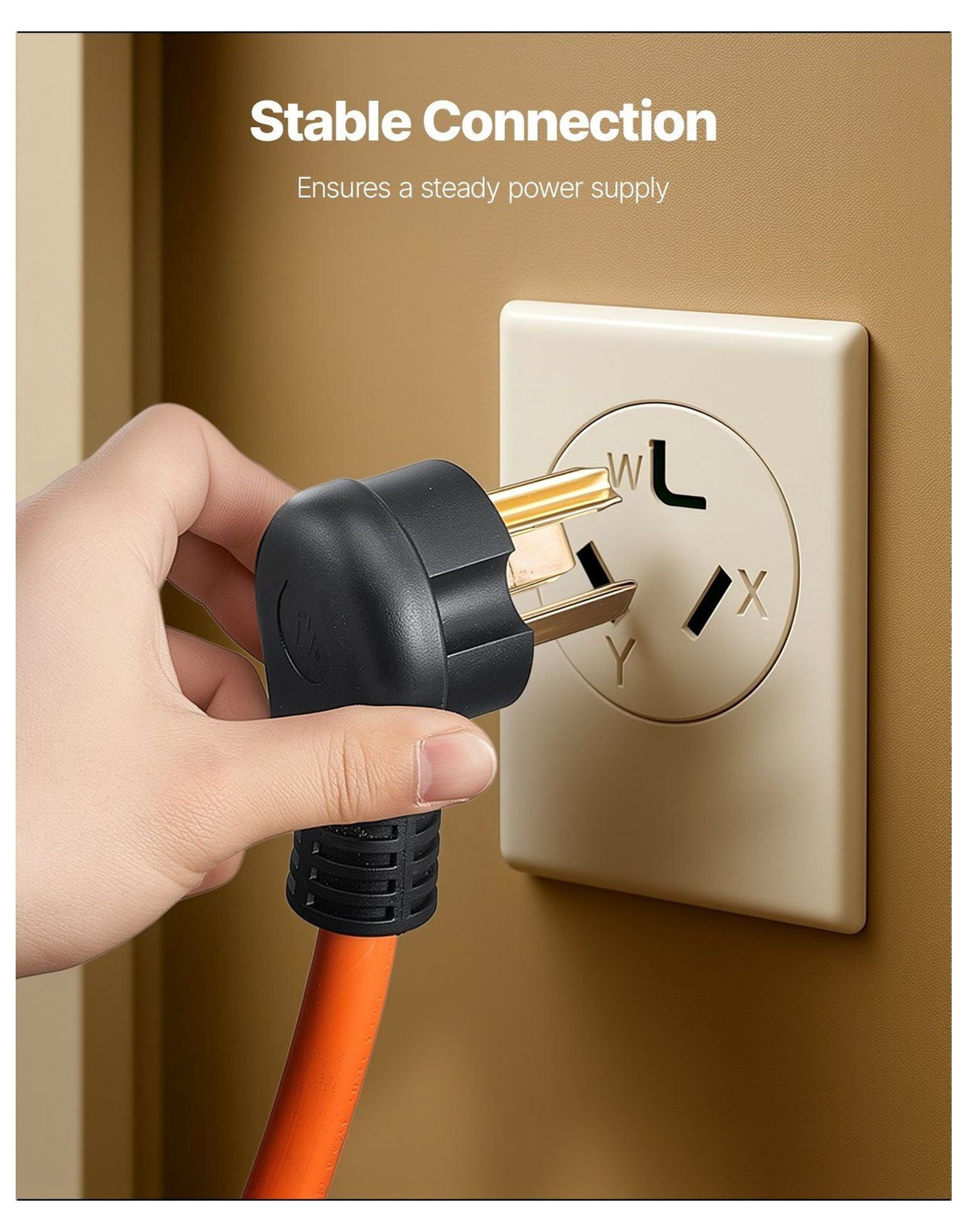 25 ft Dryer Extension Cord 10-30P to 10-30R, 30A Heavy Duty Power Cord - EV Charger Compatible, Weather Resistant, 10AWG Copper Wire