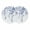 Lake Blue, variant on Grey Eucalyptus Round 15 Inch Placemats Set of 2, Gradient Retro Watercolor Leaves HeatResistant Non Slip Place Mats for Dining Table, Wipeable Braided Kitchen Table Mats for Housewarming