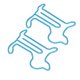 thumbnail image 5 of 100 clips de papel con forma de perro, resistentes al deslizamiento, exquisitos clips de papel lindos para la escuela, oficina, azul, 5 of 5