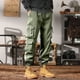 thumbnail image 3 of Pantalones negros de otoño para hombre, pantalones cargo para hombre, multibolsillos, ropa de trabajo de color caqui, multibolsillos, ropa holgada barata más barata Y2k, 3 of 4