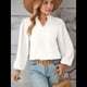 thumbnail image 5 of Blusa de Larga con Cuello en V para Mujer, Elegante, Informal, con Pompones, Estilo Primaveral. XXL, 5 of 10