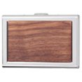 thumbnail image 1 of Estuche para tarjetas de madera, caja fuerte para tarjetas de crédito bancarias, estuche portátil para tarjetas de identificación comercial, estuche protector para hombres y mujeres, nogal, 1 of 8