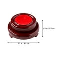 thumbnail image 2 of OULII Desktop Decor Wooden Stand Sphere Globe Stand Base 1Pack, 2 of 8