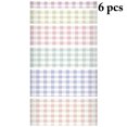 thumbnail image 2 of Craft Tape Plaid Pattern 6 Rolls DIY Colorful 6.56ft Masking Tape Planner Tape, 2 of 6
