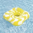 thumbnail image 4 of Swim Safe: Comfort Plush - Baby Float - Yellow Wavy Square, 2-Ring Inflatable, 31" Pool & Water Tube, Diaper Style Seat, Velvet-Like Surface, 12-24mo, 4 of 7