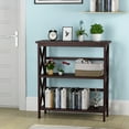 thumbnail image 2 of Costway 3-Tier Bookshelf Wooden Open Storage Bookcase for Home Office Coffee, 2 of 11