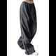 thumbnail image 3 of Pantalones de Paracaídas para Mujer, Pantalones Holgados de Pierna , Pantalones Deportivos con Cintura Elástica Y2K, Pantalones Deportivos, Ropa de Calle Gris Oscuro S, 3 of 10