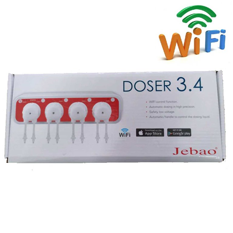 Jebao Doser 3.4 WiFi 4-Channel Auto Dosing Pump for Saltwater Reef