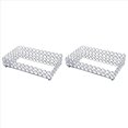 thumbnail image 1 of 2X Bandeja de Cosméticos Rectangular de Cristal Organizador de Baratijas de Joyería Bandeja Decorativa con Espejo Organizador para El Cuidado de la Piel de Perfume, 1 of 5