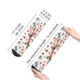 thumbnail image 5 of Bingfone Watercolor Floral With Butterflies Design Patterned Men'S Women'S Casual Cotton Socks, 5 of 9