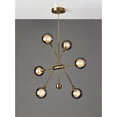 thumbnail image 2 of Adesso Starling Antique Brass 6 Light LED Chandelier, 2 of 2