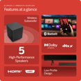 thumbnail image 2 of Barra de sonido inmersiva VIZIO M-Series 2.1 con 5 parlantes de alto rendimiento, Dolby Atmos, DTS:X, subwoofer inalámbrico y compatibilidad con Alexa, M215aw-K6, modelo 2023, 2 of 5