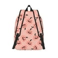 thumbnail image 2 of Picia Smiling Pink Pumpkins Printed Canvas Daypack - Stylish and Durable Vintage Compact Backpack - Class, Work, Travel, or Laptop Bookbag,Organized Compartments-Small, 2 of 6