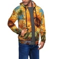 thumbnail image 2 of Vsdgher Sunflower Blue Sky Mens Hoodies Zip Hoodie, Hoodies for Men, Zip-up Hooded Sweatshirt-3X-Large, 2 of 5