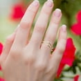 thumbnail image 3 of 1pc Trendy Simple Ring Apertura Anillos de dedo Mujer Decoración de dedo (Dorado), 3 of 5