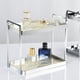 thumbnail image 3 of Injueey Estante de almacenamiento de cocina de 2 niveles para el hogar, baño, dormitorio, baño, sala de estar, maquillaje, aperitivos, Almacenamiento y organización del hogar Blanco Tipo 2, 3 of 6