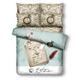 thumbnail image 1 of Dolce Mela DM500T Ensemble de Housse de Couette 4 Pcs Taille Simple, Horloges, 1 of 1