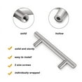 thumbnail image 6 of Topboutique 10 Pack Kitchen Cabinet Handles Silver Drawer Pulls 4 inch , Solid Stainless Steel T Bar with Satin Brushed Nickel, Hardware for Kitchen Cupboard Door Bathroom Furniture, 6 of 7