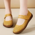 thumbnail image 2 of Yellow Women Breathable Round Extremely Comfortable Extremely Lightweight Slip On Flats With Closed Toe For Everyday Casual Wear, 2 of 9