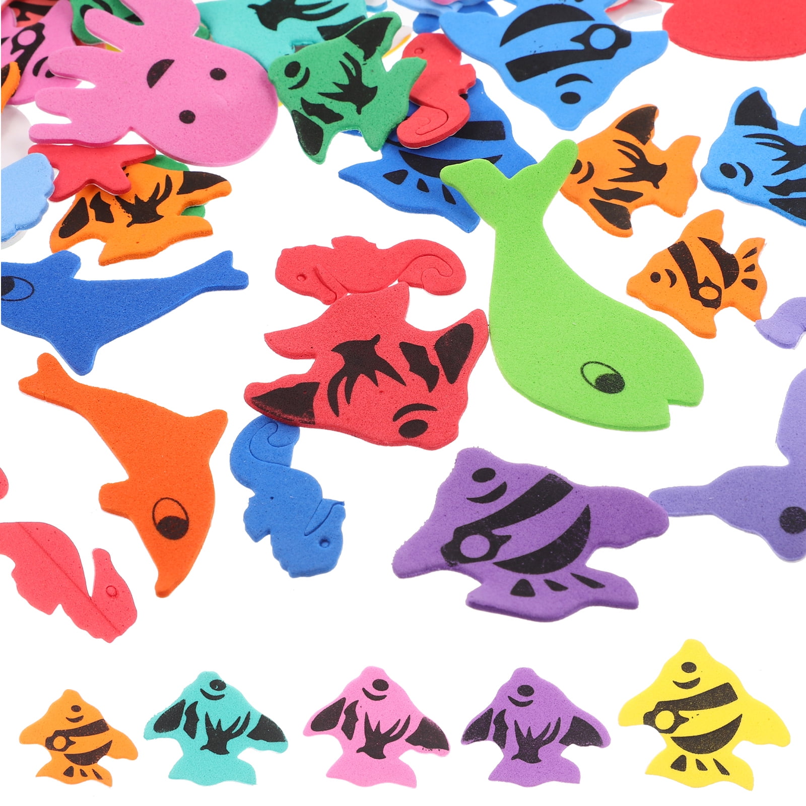150Pcs Sea Animal Stickers Self Adhesive Ocean Life Foam Stickers Arts