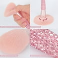 thumbnail image 3 of Set de brochas de maquillaje KEYPOWER Professional, 11 unidades, color rosa brillante, 3 of 6
