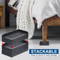thumbnail image 5 of Unique Bargains Furniture Risers Bed Square Bed Risers Adjustable Couch Lifter Block Black 4.5" x 2.4" x 3", 5 of 7