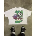 thumbnail image 3 of 2024 verano nueva camiseta Y2KT con estampado de calavera de hip-hop, camiseta holgada de gran tamaño para hombres y mujeres, ropa urbana gótica Harajuku, 3 of 5