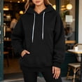 thumbnail image 5 of Womens Hoodie Long Sleeve Hoodie Womens Pullover Sweatshirt Cute Hoodies Coffee Sweatshirts for Women Fall Basics Women's Clothes, 5 of 7